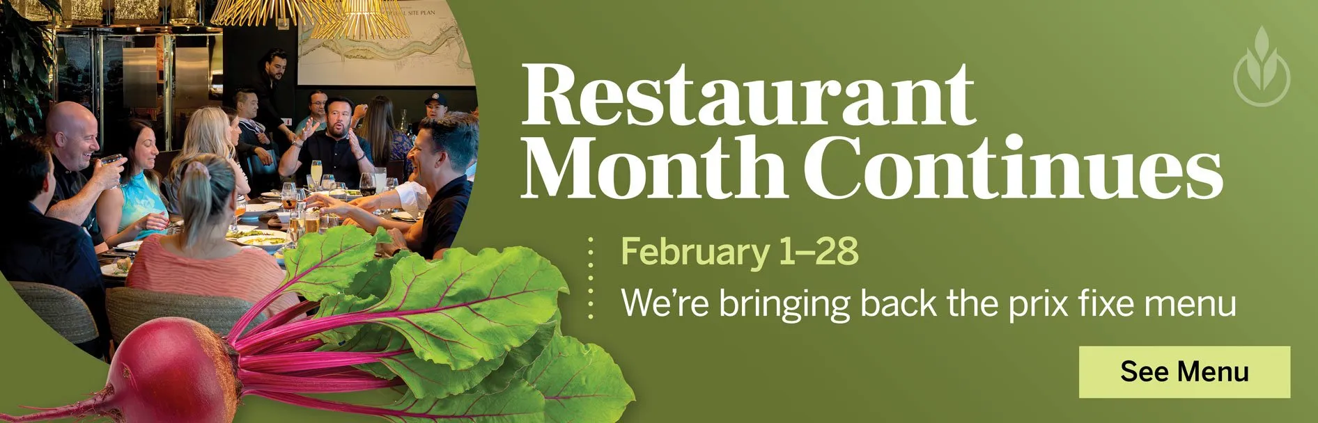 Restaurant Month at CIA at Copia. Prix fix menu available January 1–31