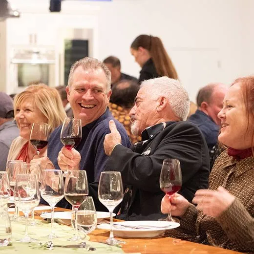 Flavors of Film: Guests Enjoying Dinner Reception
