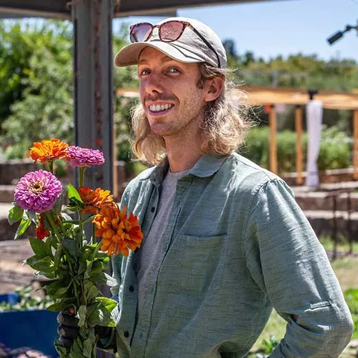 Jacob Tracy Jacob Tracy, culinary gardener at CIA at Copia in Napa, CA