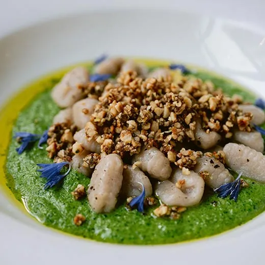 Spelt and Flex Gnocchi at The Grove Restaurant Spelt and Flex Gnocchi at The Grove Restaurant